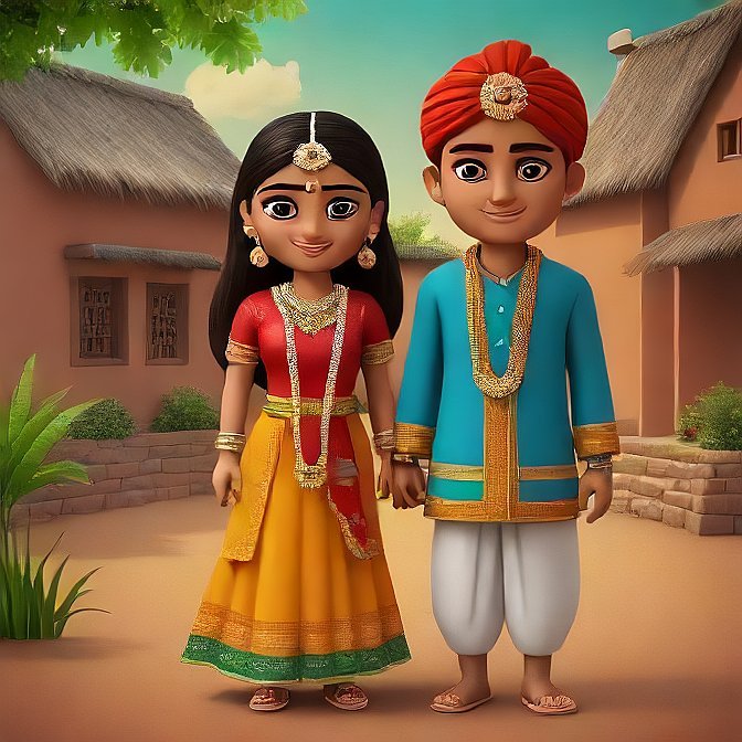 3D cartoon character art